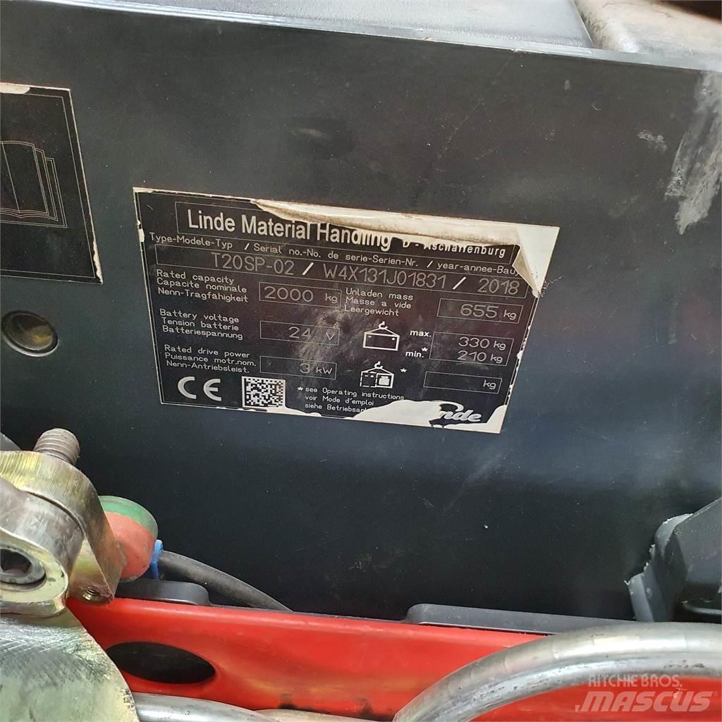 Linde T20SP-lang Nisko podizni električni viljuškar
