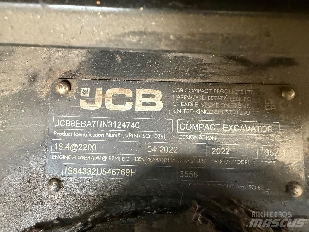 JCB 35Z-1 Mini bageri < 7t