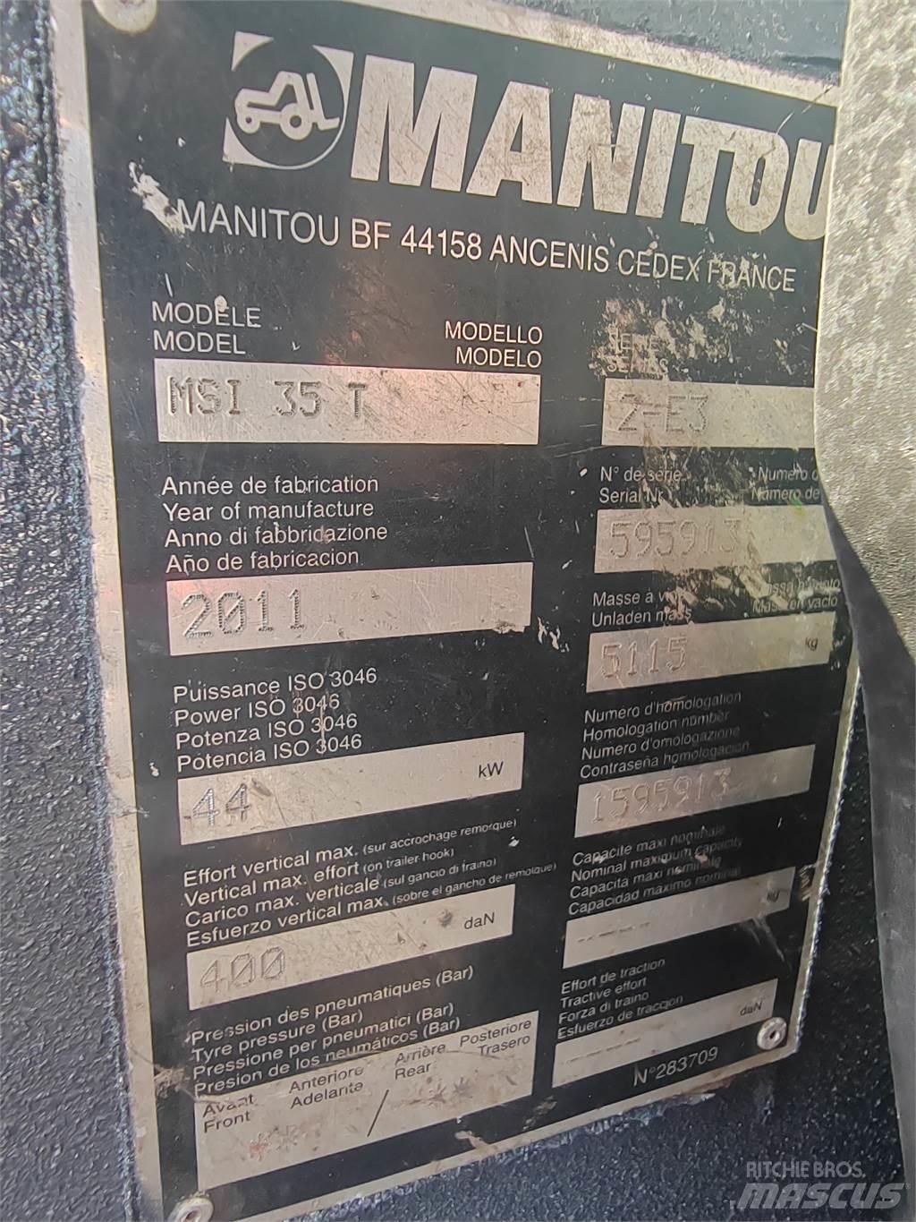Manitou MSI35T Vanterenski viljuškar