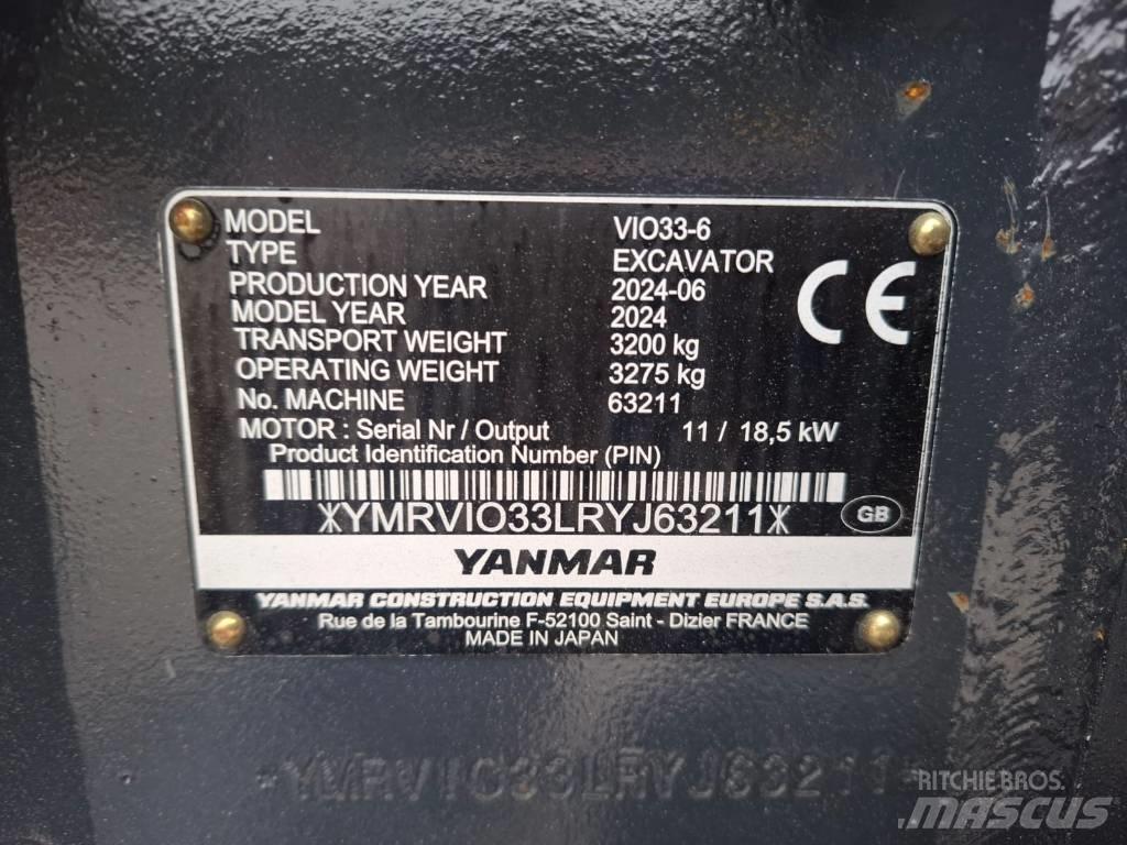 Yanmar Vio 33-6 Mini bageri < 7t