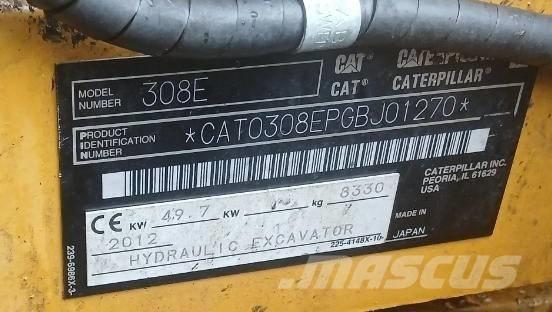 CAT 308 E CR Midi bageri 7t – 12t