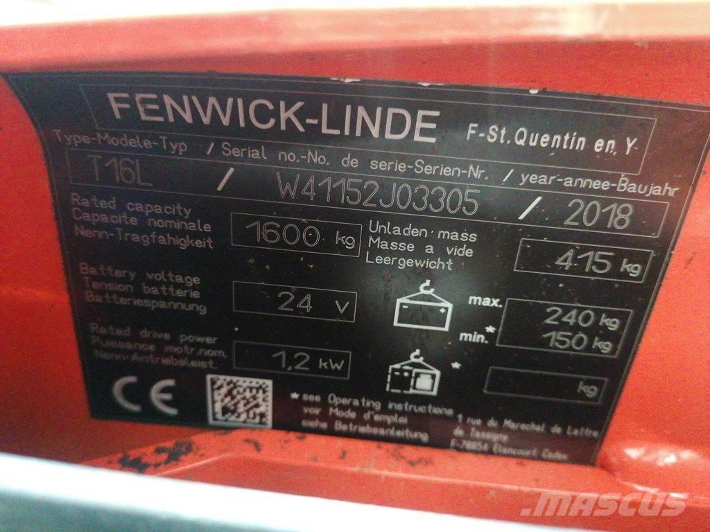 Linde T16L Nisko podizni električni viljuškar