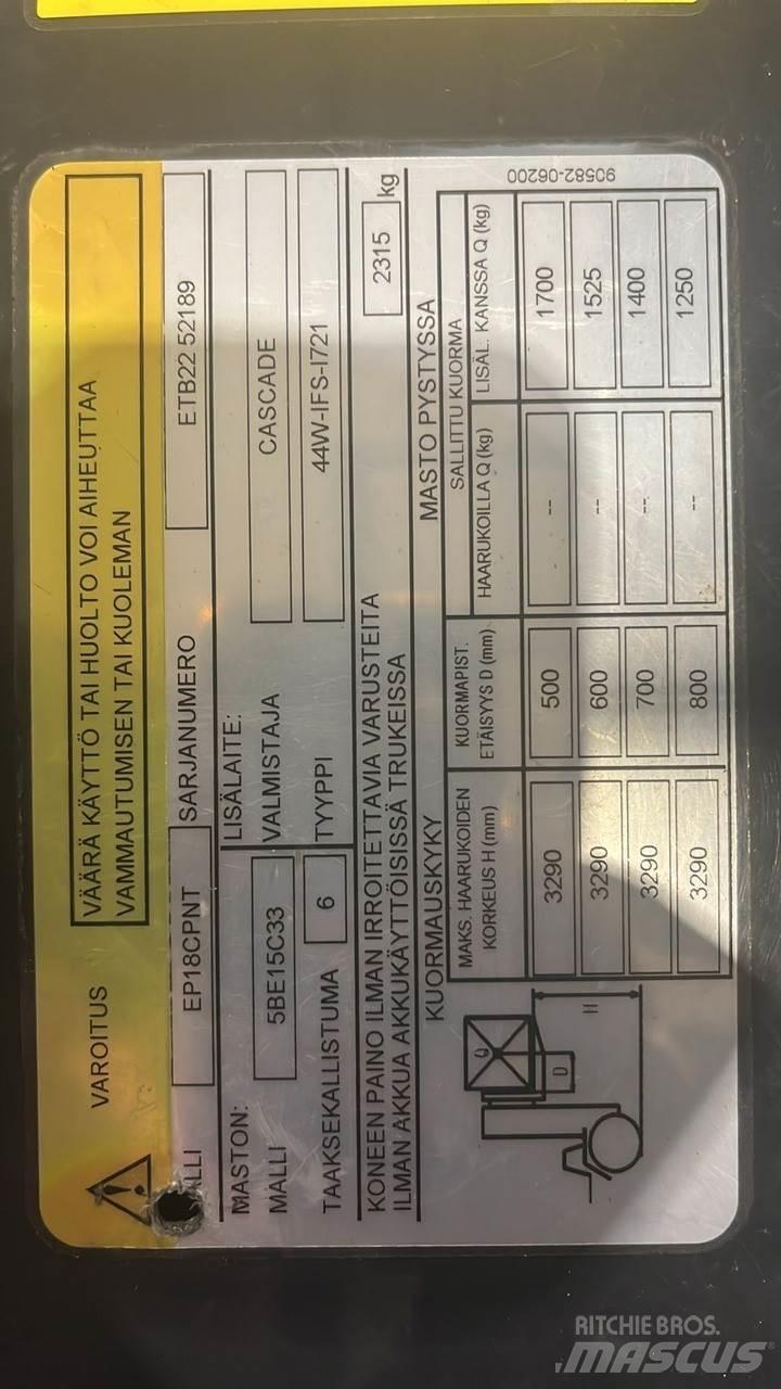  CMTPE Električni viljuškari