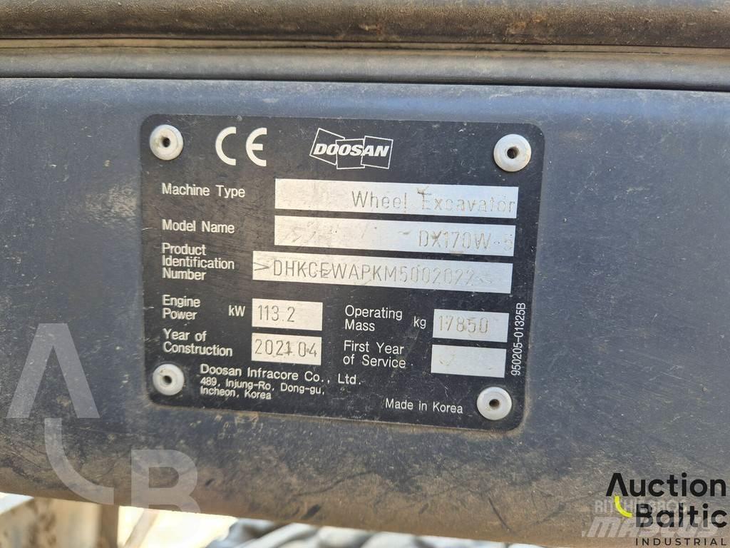Doosan DX 170 W-5 Bageri točkaši