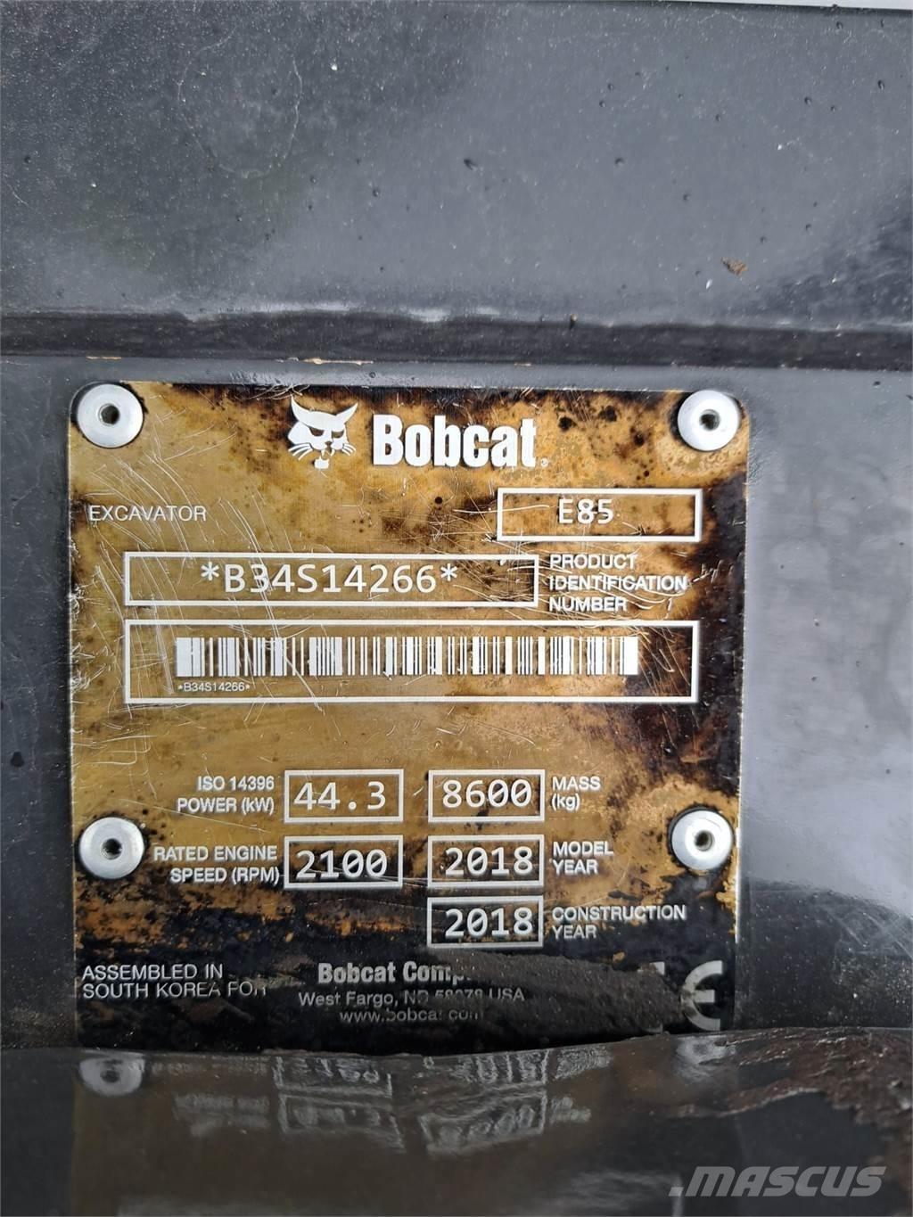 Bobcat E85 Mini bageri < 7t