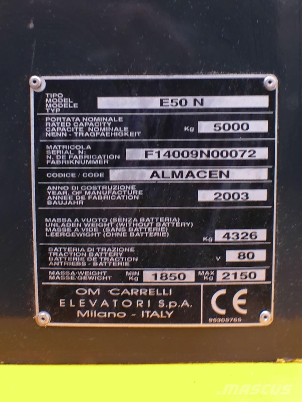 OM E50N Električni viljuškari