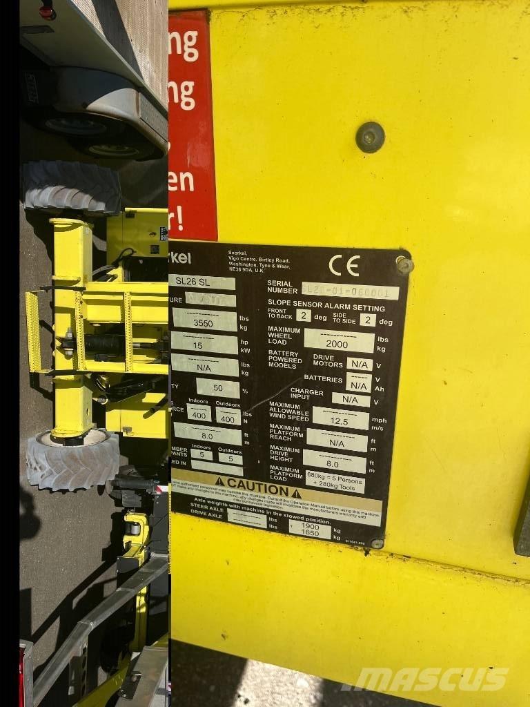 Snorkel SL 26 SL Makazaste platforme