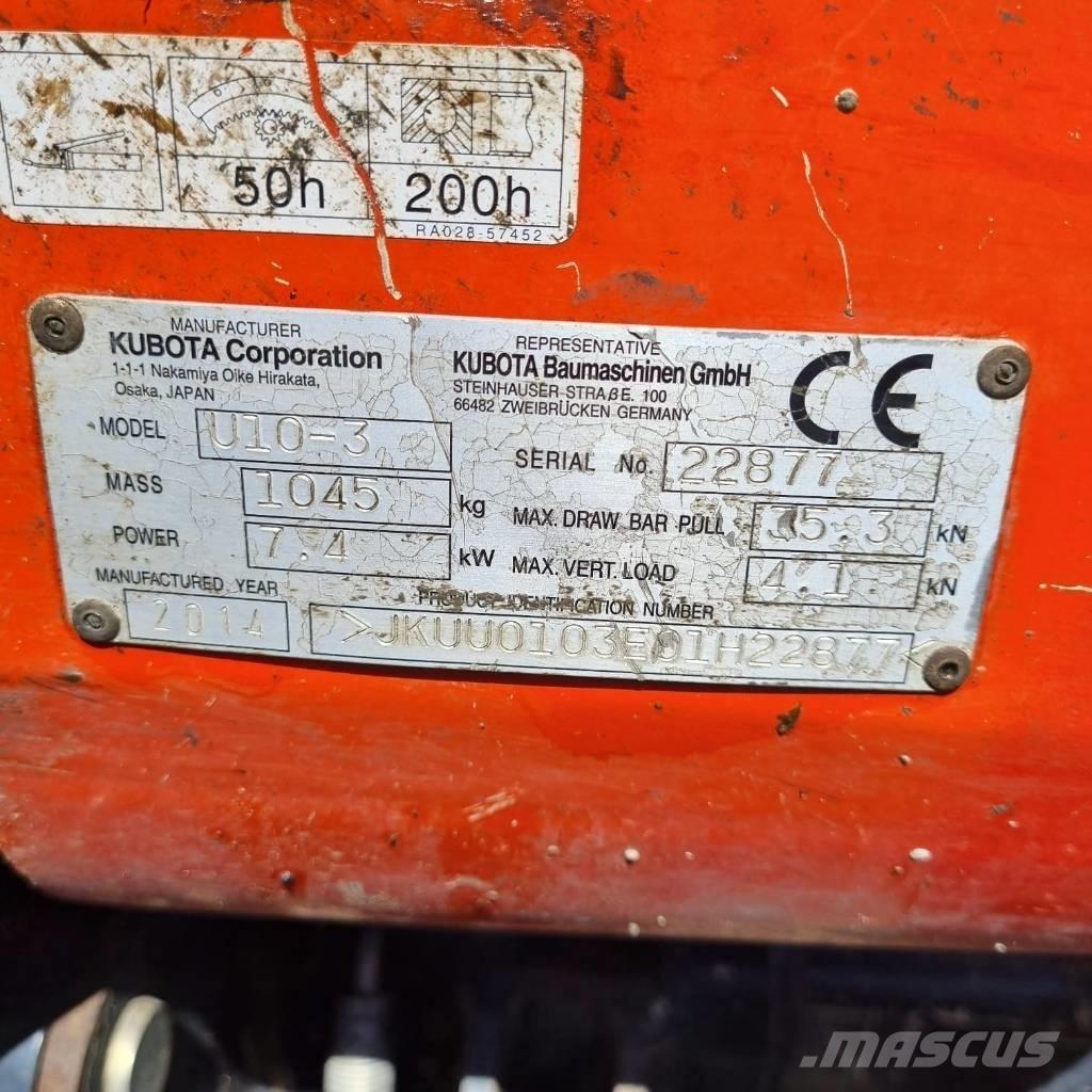 Kubota U 10-3a Mini bageri < 7t