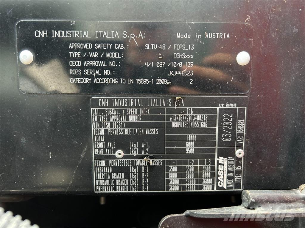 CASE Puma 185 CVX Traktori