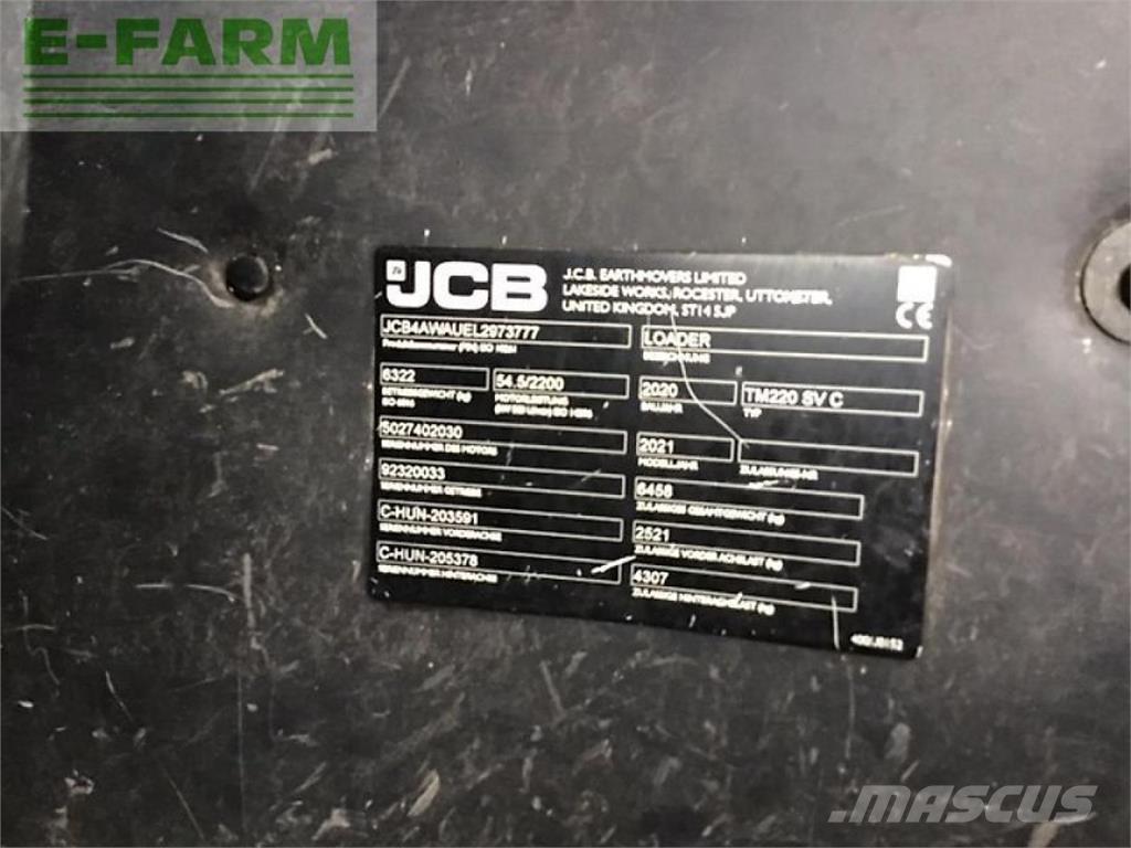 JCB tm 220 Poljoprivredni teleskopski utovarivači