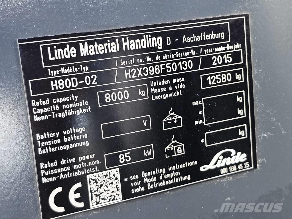Linde H80D-02 Dizelski viljuškari