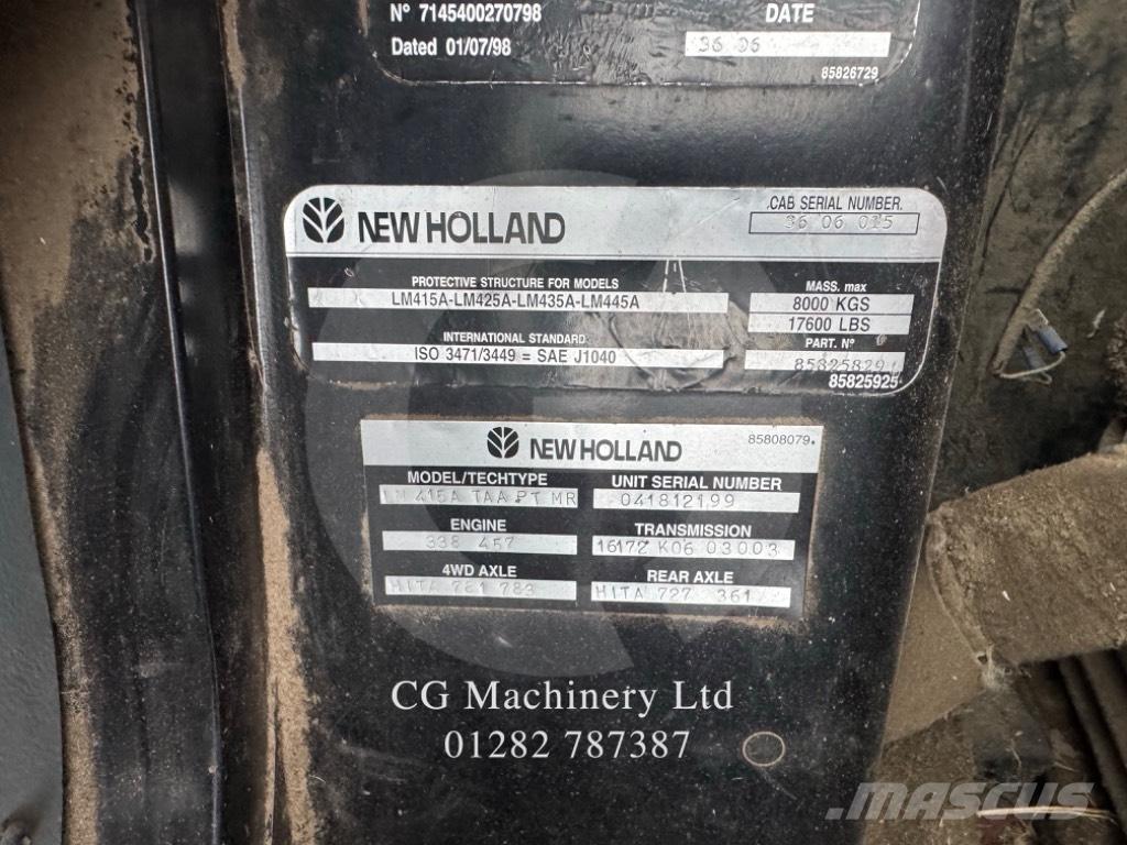 New Holland LM 415 A Poljoprivredni teleskopski utovarivači