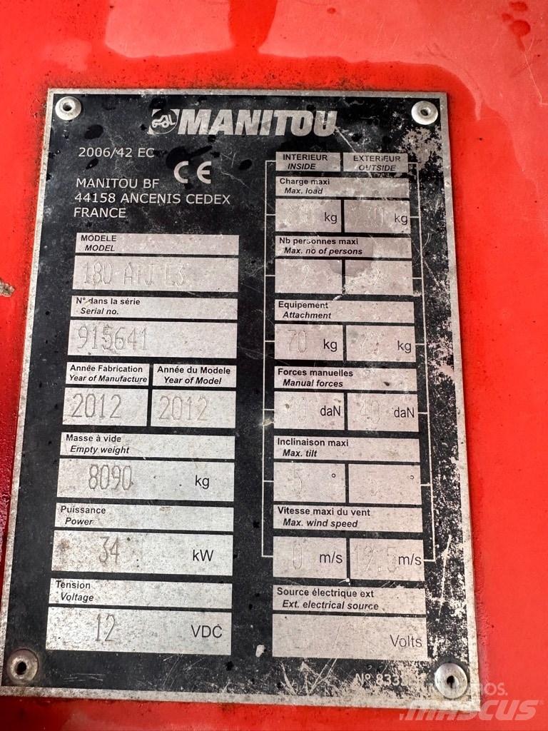 Manitou ATJ180 Zglobne podizne platforme