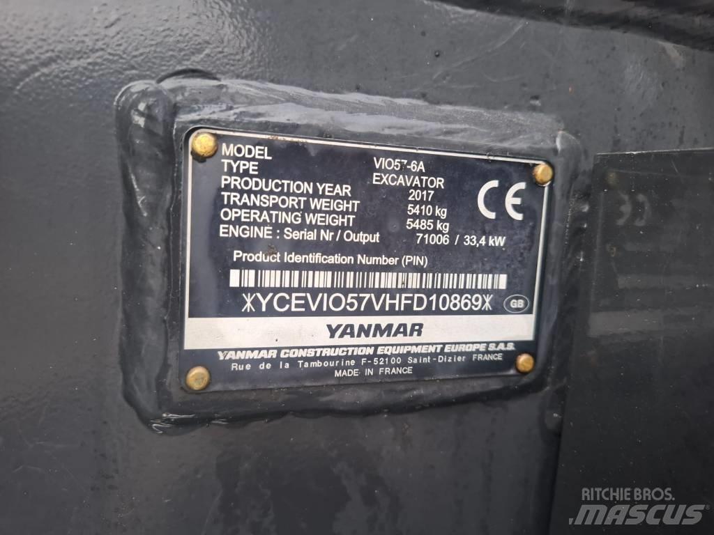 Yanmar Vio 57-6A Mini bageri < 7t