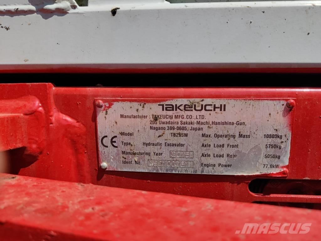 Takeuchi TB 295 W Bageri točkaši