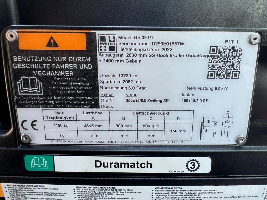 Hyster H 8.0 FT9 Dizelski viljuškari