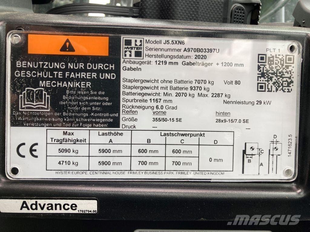 Hyster J 5.5 XN6 Električni viljuškari