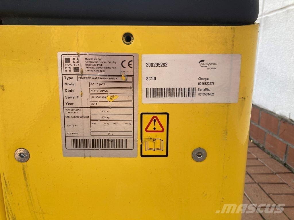 Hyster SC 1.0 Ručni električni viljuškar
