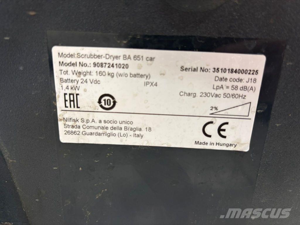 Nilfisk BA 651 Mašine za čišćenje