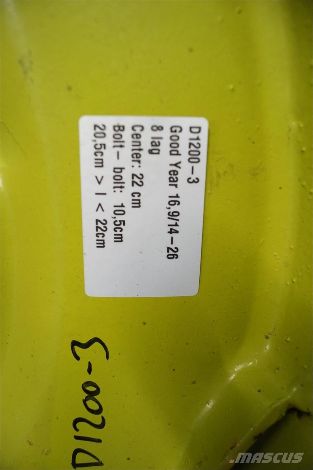  26 16.9/14-26 Gume, točkovi i felne