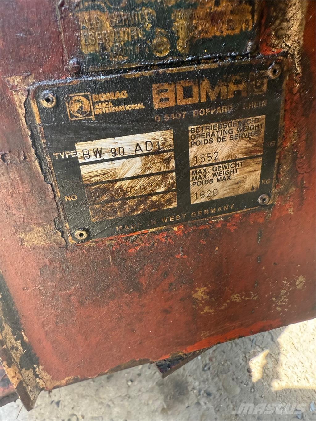 Bomag BW90 Valjci sa duplim bubnjem