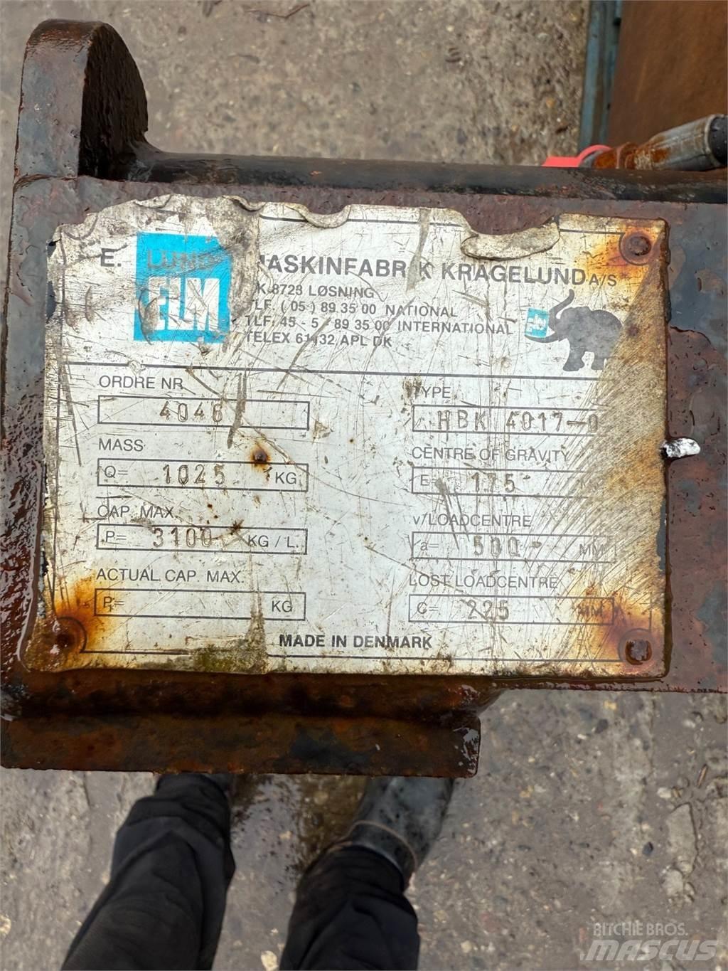 Elm Plade klemme Pritege viljuškara