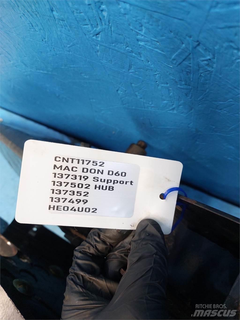 MacDon D60 Dodatna oprema za kombajne
