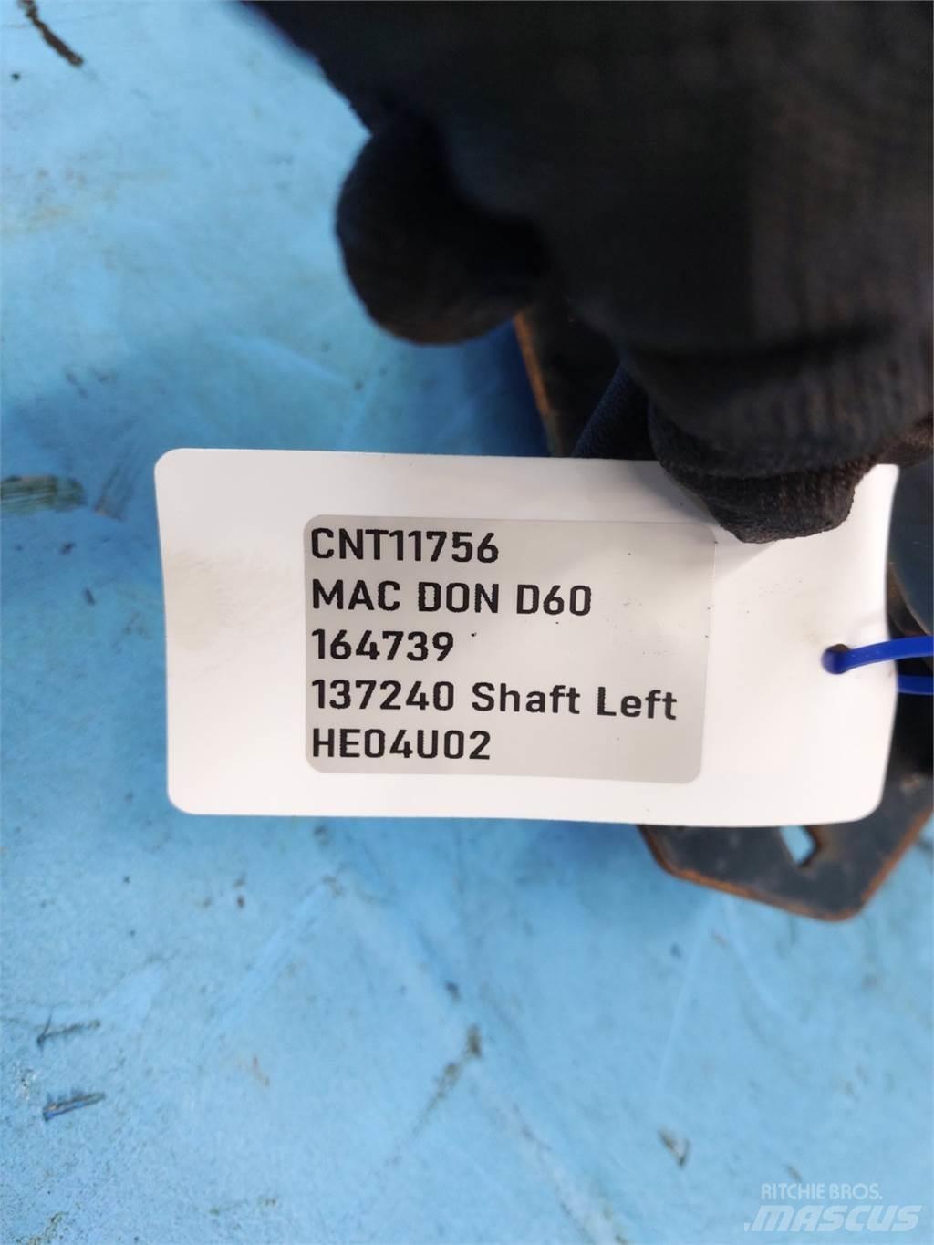 MacDon D60 Dodatna oprema za kombajne