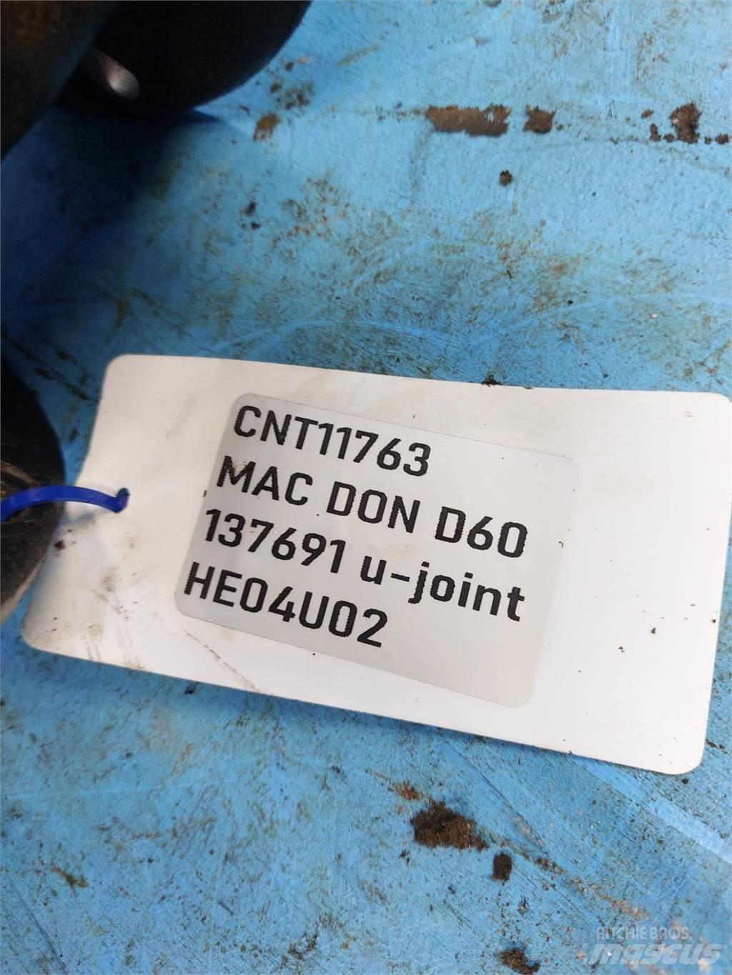 MacDon D60 Dodatna oprema za kombajne