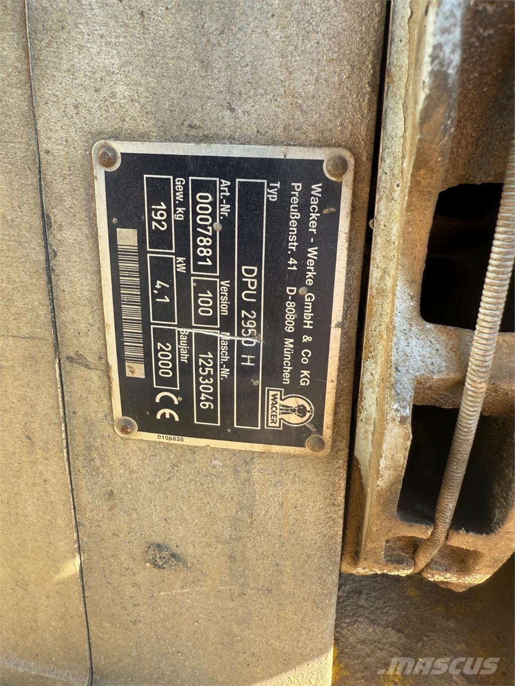 Wacker DPU2950 Vibro ploče