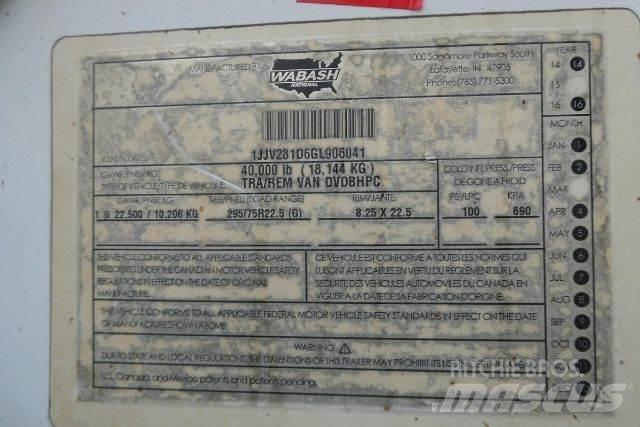 Wabash DVDBHPC Prikolice sa sandukom