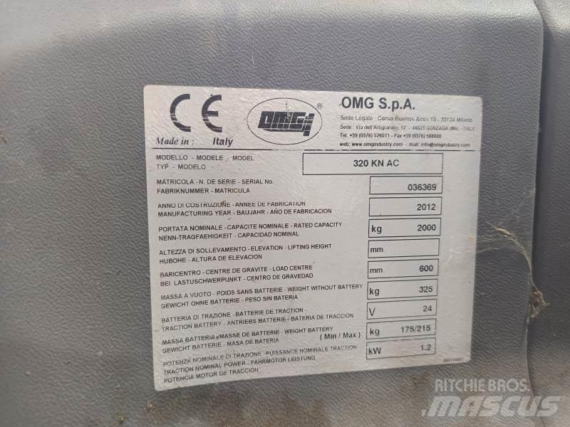 OMG 320KN AC Nisko podizni električni viljuškar