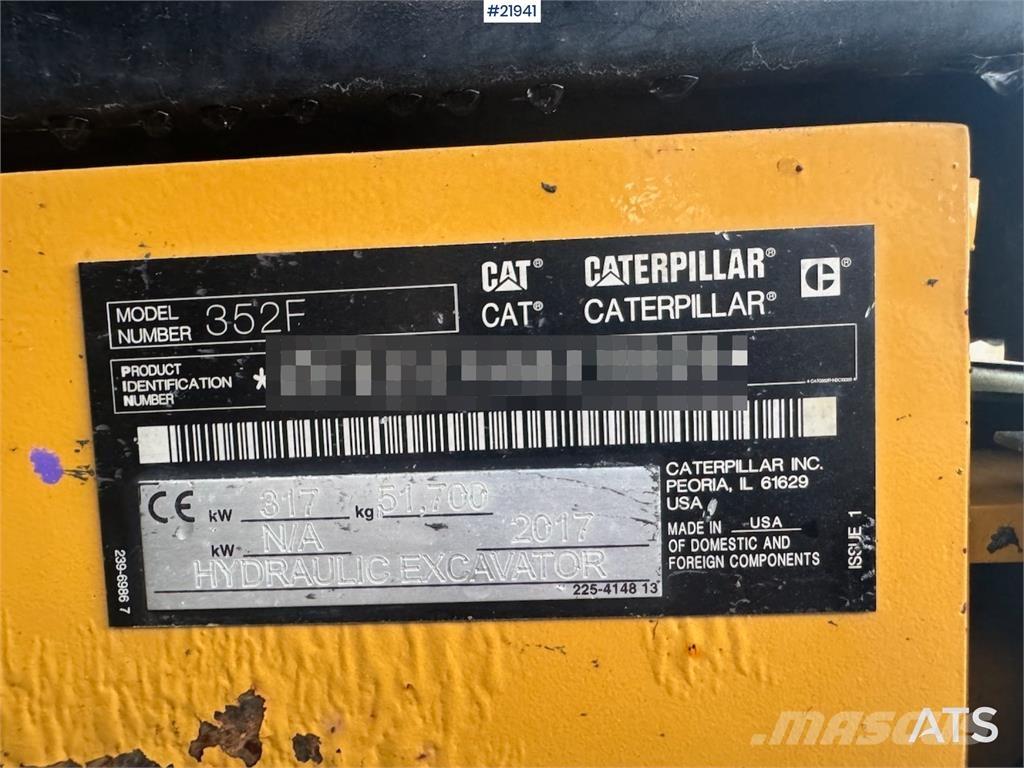 CAT 352F Bageri guseničari