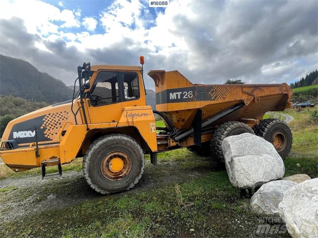 Moxy MT26 dumper. Damperi za gradilište