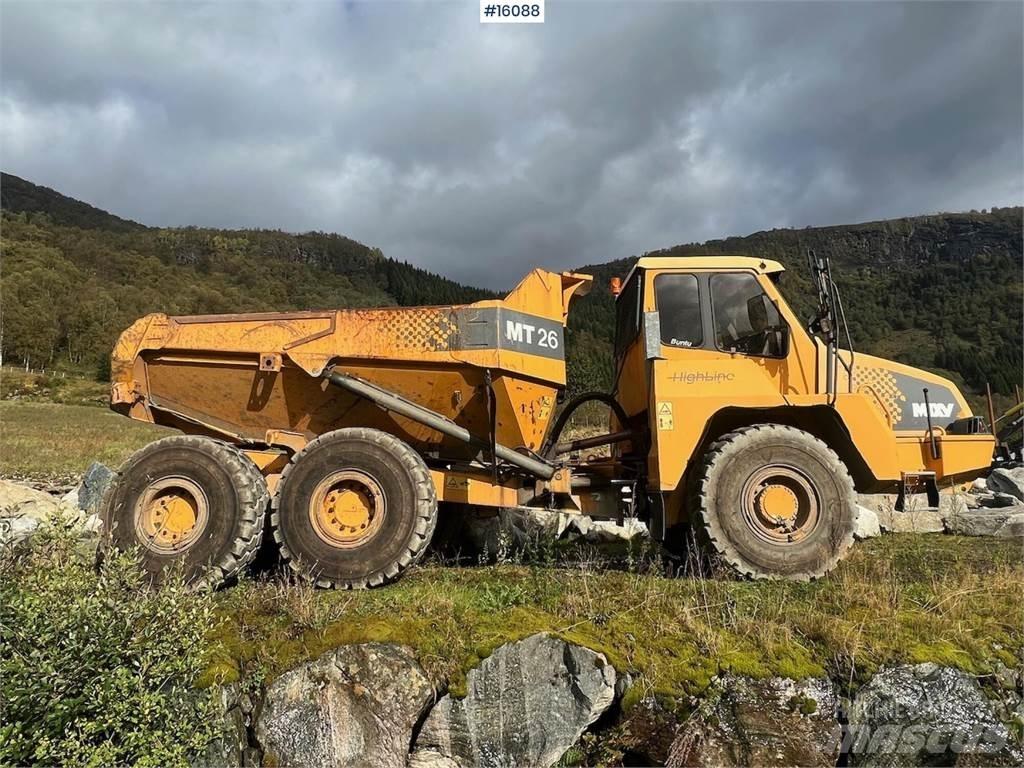 Moxy MT26 dumper. Damperi za gradilište