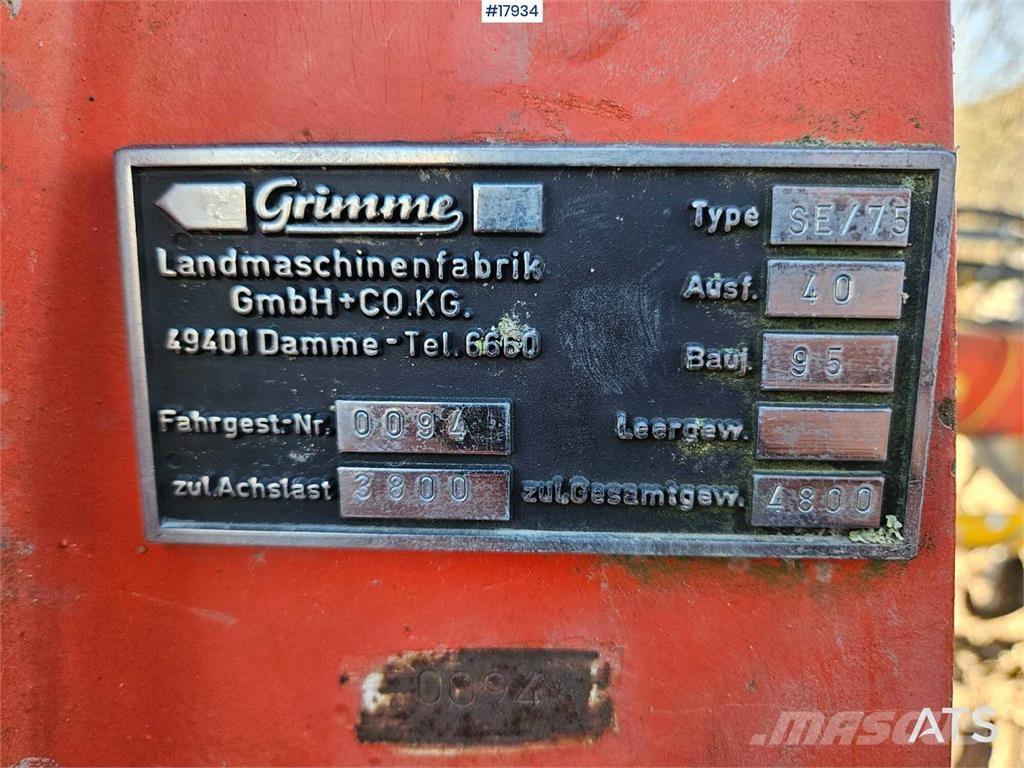 Grimme SE / 75 Kombajni