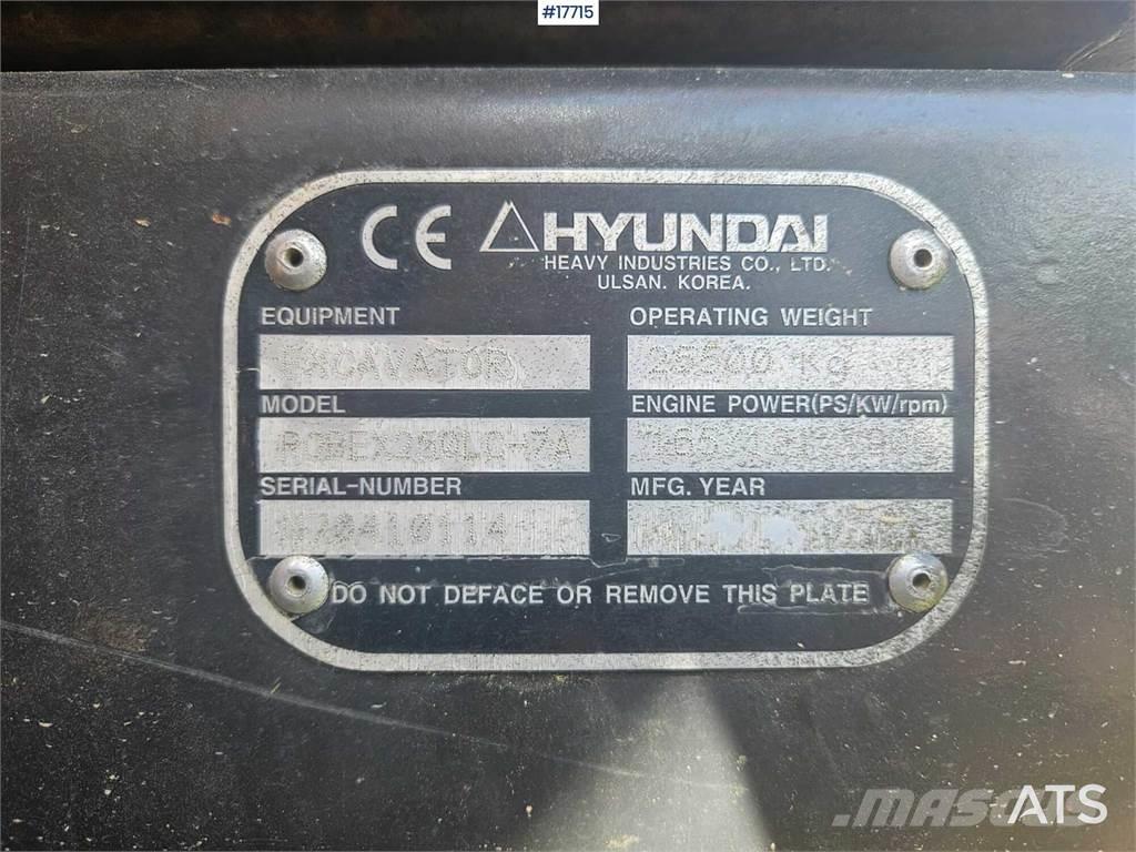 Hyundai 250 LC- 7A Bageri guseničari