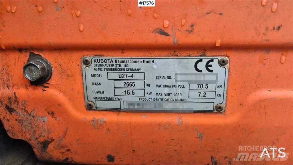 Kubota U27-4 Mini bageri < 7t