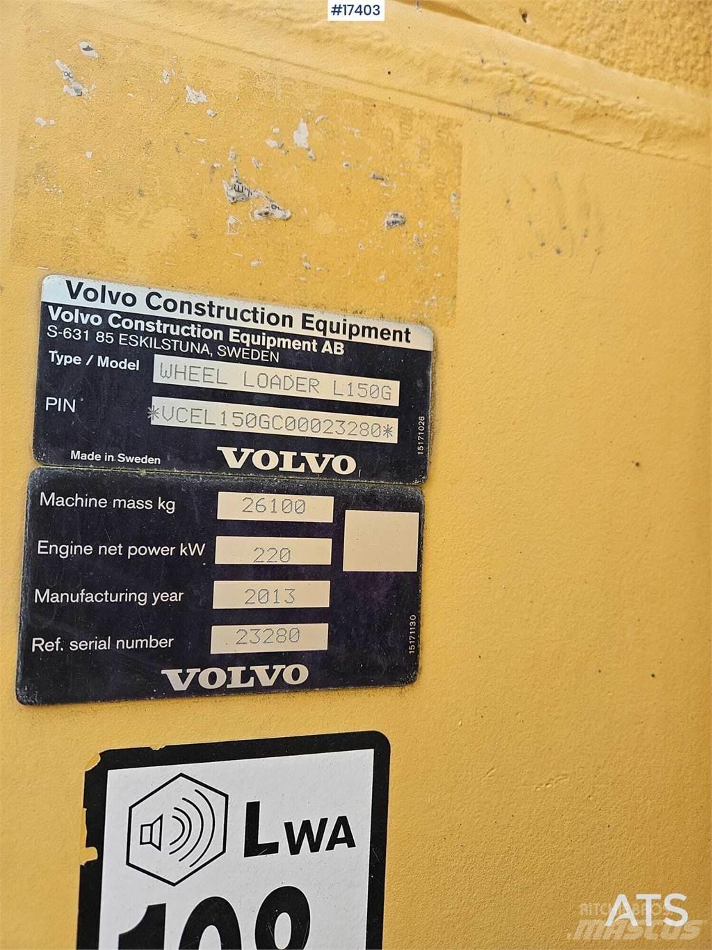 Volvo L150G Utovarivači na točkove