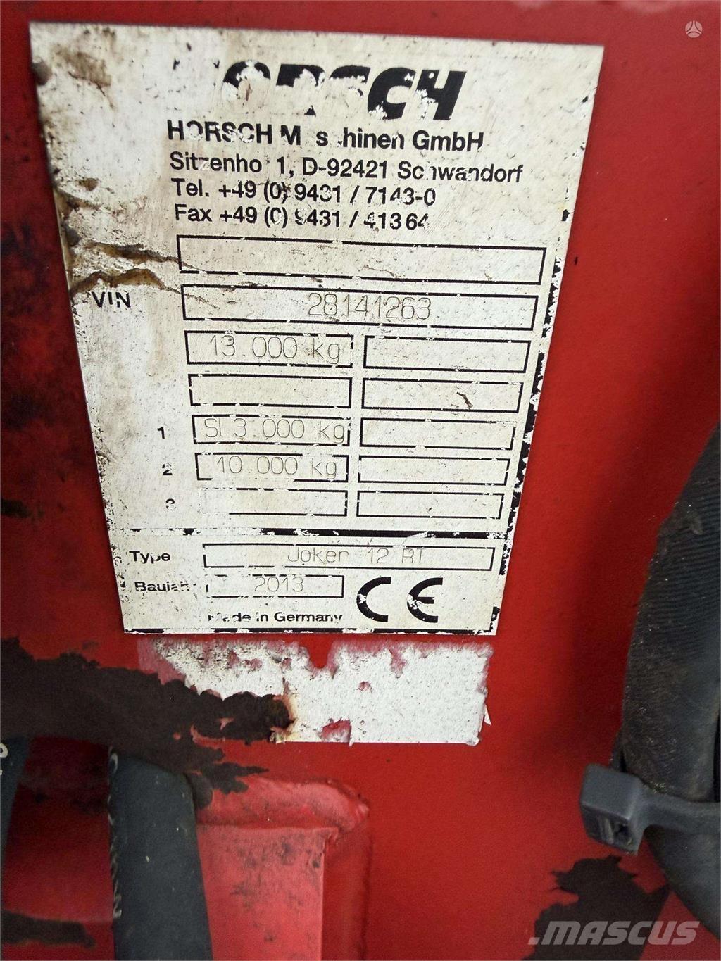 Horsch Joker 12RT Setvospremači