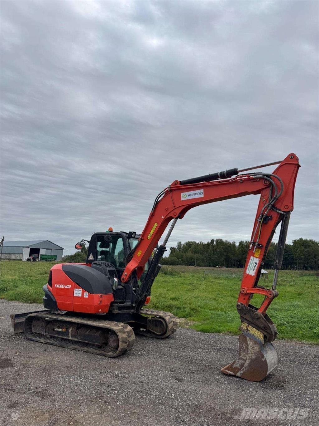 Kubota KX080-4a Bageri guseničari