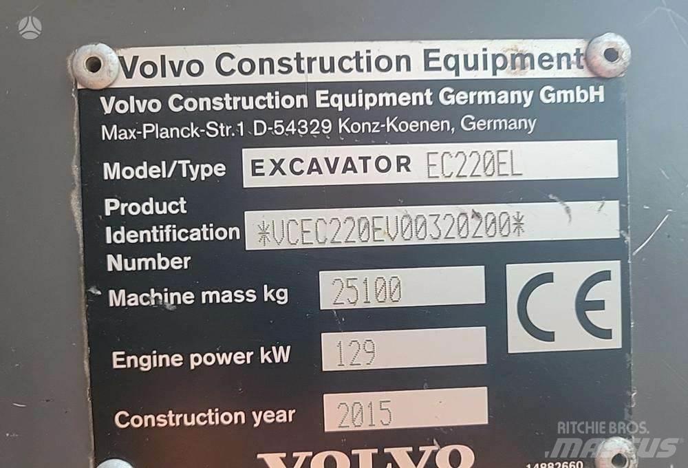 Volvo EC220E Bageri guseničari