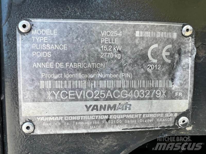 Yanmar ViO25 Mini bageri < 7t