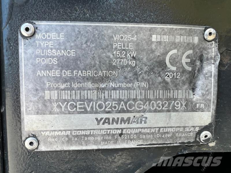 Yanmar ViO25 Mini bageri < 7t