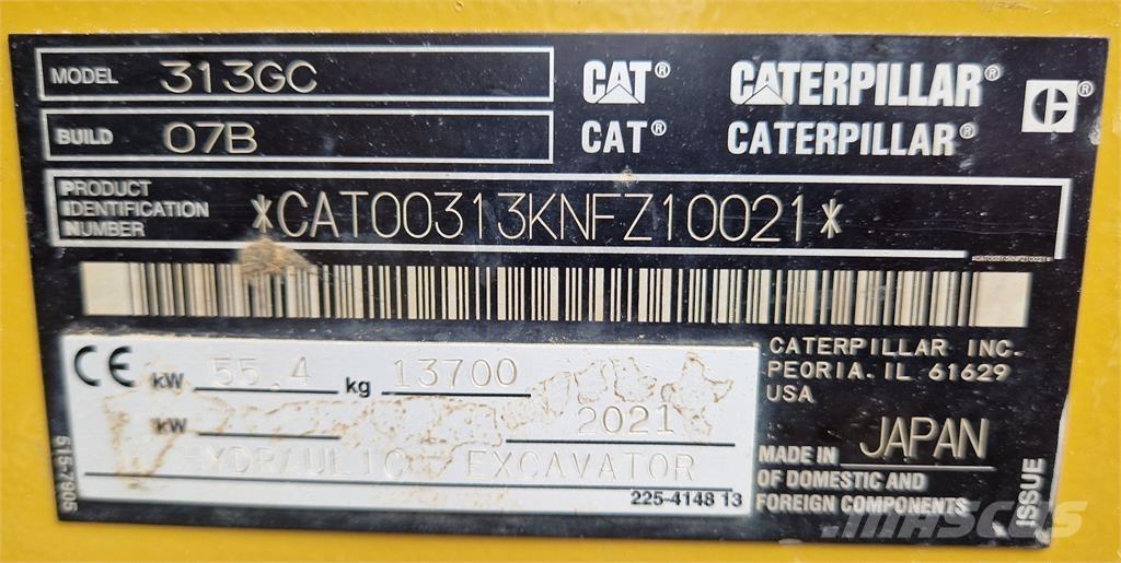 CAT 313GC Bageri guseničari