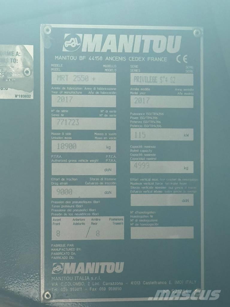 Manitou MRT 2550 Teleskopski viljuškari