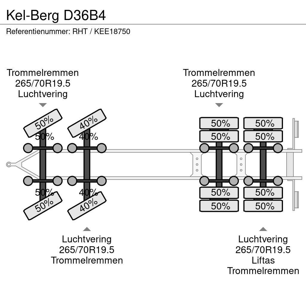 Kel-Berg D36B4 Prikolice platforme/otvoreni sanduk