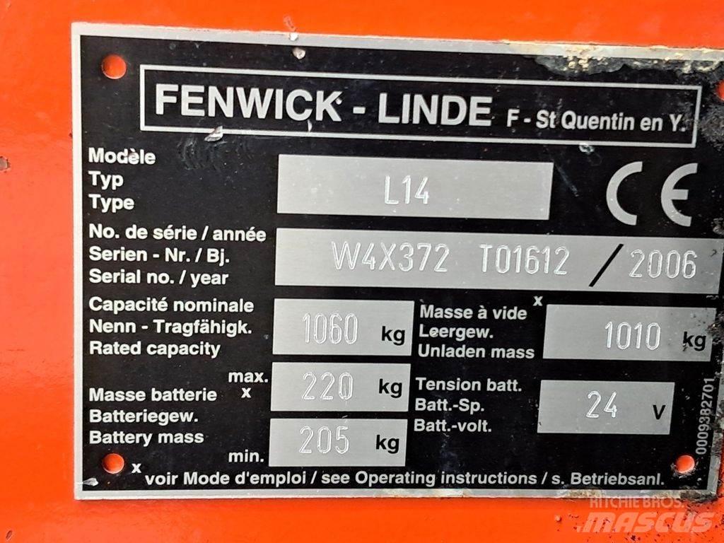 Linde L14 Ručni električni viljuškar