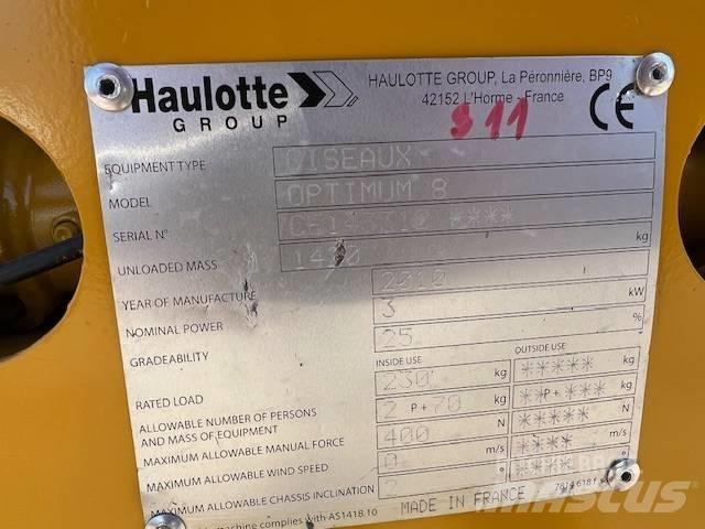 Haulotte Optimum  8 Makazaste platforme