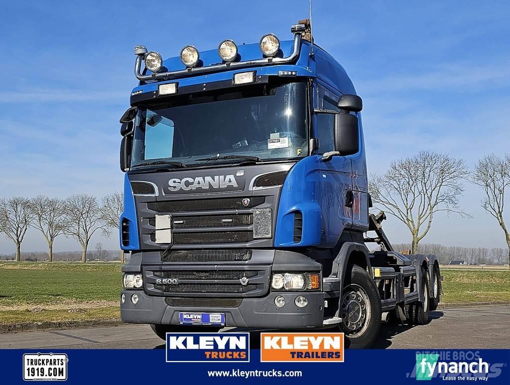 Scania R500 Rol kiper kamioni sa kukom za podizanje tereta